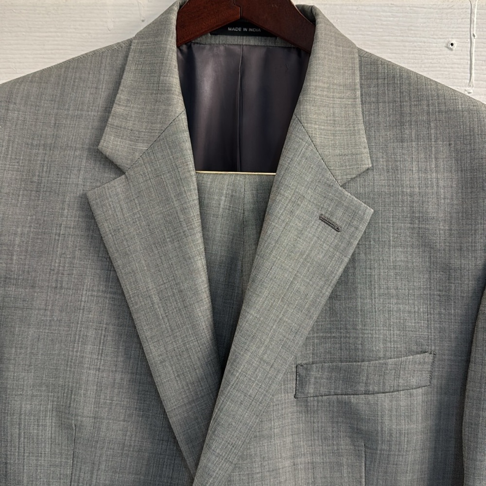 Lauren Ralph Lauren Men's Tuxedo Suit 44 L Gray Wool   Pants Size 40/32